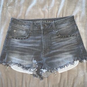 American Eagle outfitters gray denim shorts